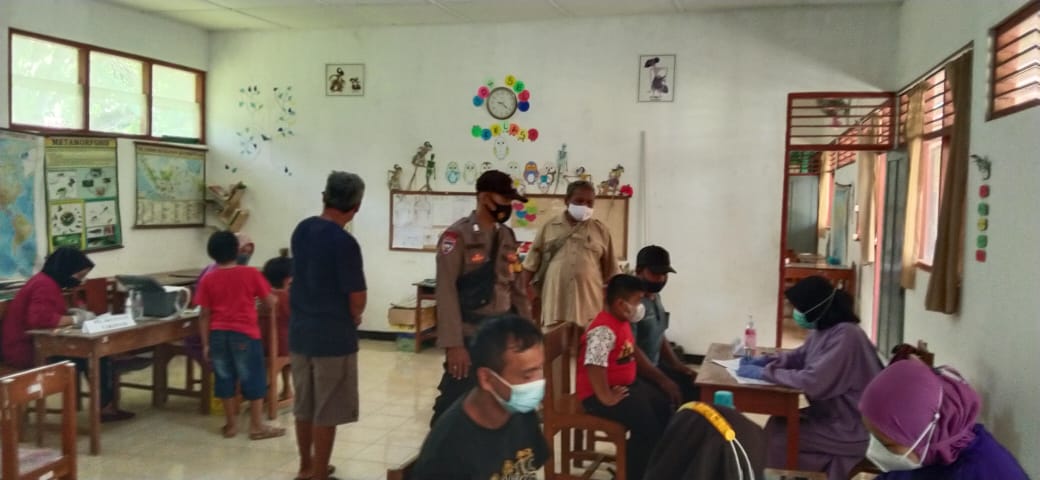 183 Siswa SD Di Hargorejo Mengikuti Vaksinasi